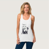 Glamour Cat Tank Top (Vorderseite Vollansicht)