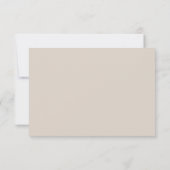 Glamour Champagne Glitzer Luxury Wedding RSVP Karte (Rückseite)