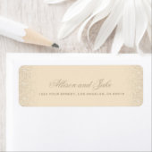 Glamour Champagner Glitzer Address Labels (Insitu)