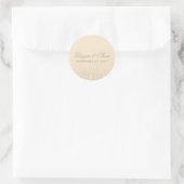 Glamour Champagner Glitzer Wedding Stickers (Tasche)