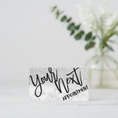 Glamour Chic Modern Silver Glitzer Marmor Terminkarte (Stehend Vorderseite)