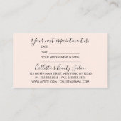 Glamour Chic Rose Gold Glitzer Pink Moderne Terminkarte (Rückseite)