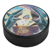 Glamour Chomp-Shark Breaching for Shiny Gems- Eishockey Puck (3/4)