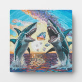 Glamour Chomp-Shark Breaching for Shiny Gems- Fotoplatte (Vorderseite)