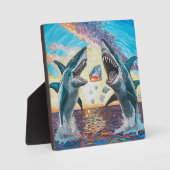 Glamour Chomp-Shark Breaching for Shiny Gems- Fotoplatte (Vorderseite)