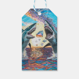 Glamour Chomp-Shark Breaching for Shiny Gems- Geschenkanhänger