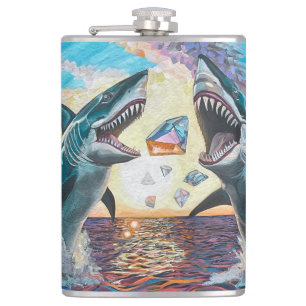 Glamour Chomp-Shark Breaching for Shiny Gems- Golf Flachmann
