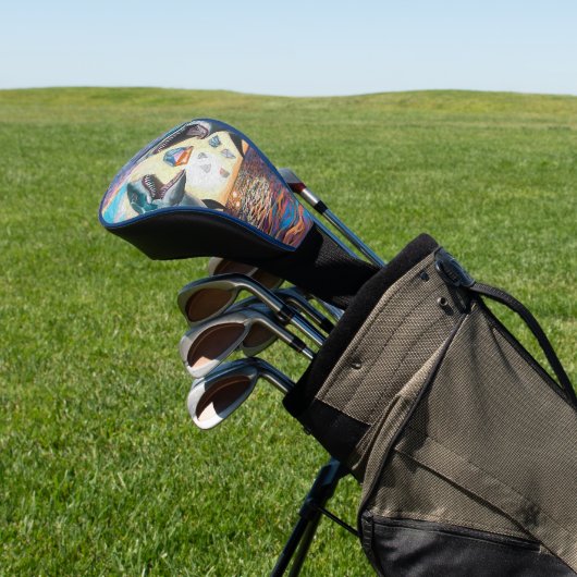 Glamour Chomp-Shark Breaching for Shiny Gems- Golf Headcover (In SItu)