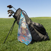 Glamour Chomp-Shark Breaching for Shiny Gems- Golfhandtuch (Gras)
