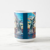 Glamour Chomp-Shark Breaching for Shiny Gems- Kaffeetasse (Mittel)