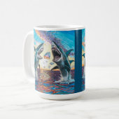 Glamour Chomp-Shark Breaching for Shiny Gems- Kaffeetasse (Vorderseite Links)