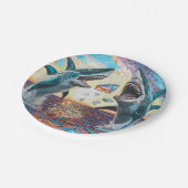 Glamour Chomp-Shark Breaching for Shiny Gems- Pappteller (Schrägansicht)