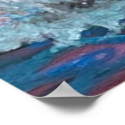 Glamour Chomp-Shark Breaching for Shiny Gems- Poster (Ecke)