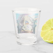 Glamour Chomp-Shark Breaching for Shiny Gems- Schnapsglas (Rückseite)