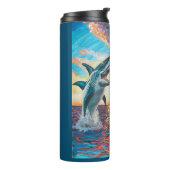 Glamour Chomp-Shark Breaching for Shiny Gems- Thermosbecher (Nach links gedreht)