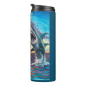 Glamour Chomp-Shark Breaching for Shiny Gems- Thermosbecher (Nach rechts gedreht)