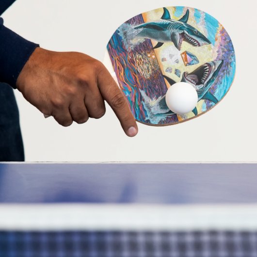 Glamour Chomp-Shark Breaching for Shiny Gems- Tischtennis Schläger (InSitu)