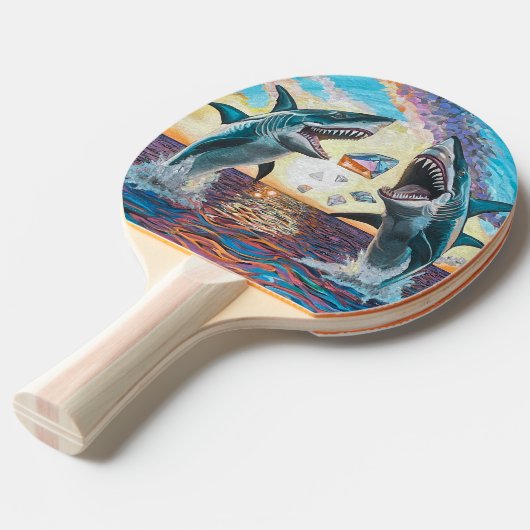 Glamour Chomp-Shark Breaching for Shiny Gems- Tischtennis Schläger (Vorderseite)