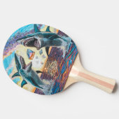 Glamour Chomp-Shark Breaching for Shiny Gems- Tischtennis Schläger (Seitenansicht)