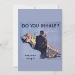 Glamour Couple Card Inhalieren Sie? Dankeskarte