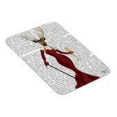 Glamour Deer in Marsala Magnet (Rechte Seite)