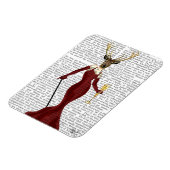 Glamour Deer in Marsala Magnet (Linke Seite)