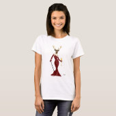 Glamour Deer in Marsala T-Shirt (Vorne ganz)