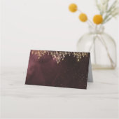 Glamour Deko Burgundy Vintage Hochzeit Platzkarten (Rückseite)