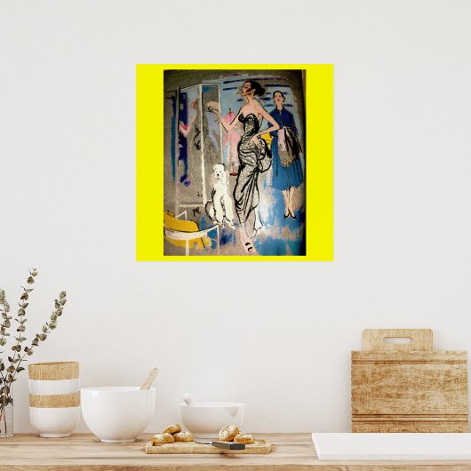 Glamour der 1950er Jahre Poster (Küche)