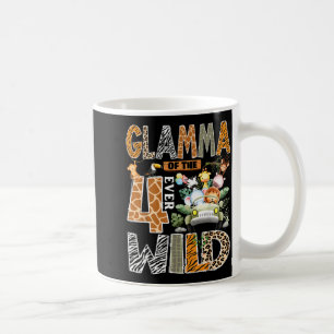 Glamour der vier wilden Safari 4. Geburtstag Junge Kaffeetasse