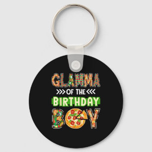 Glamour des Jungen Geburtstags Junge Pizzaliebhabe Schlüsselanhänger