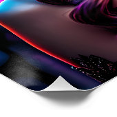 Glamour Día de los Muertos Catrina Portrait mit Poster (Ecke)