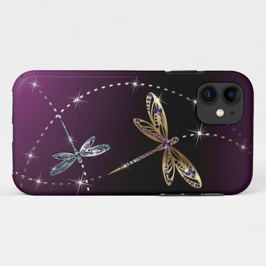 Glamour-Diamant-Schmetterling Case-Mate iPhone Hülle (Rückseite (Horizontal))