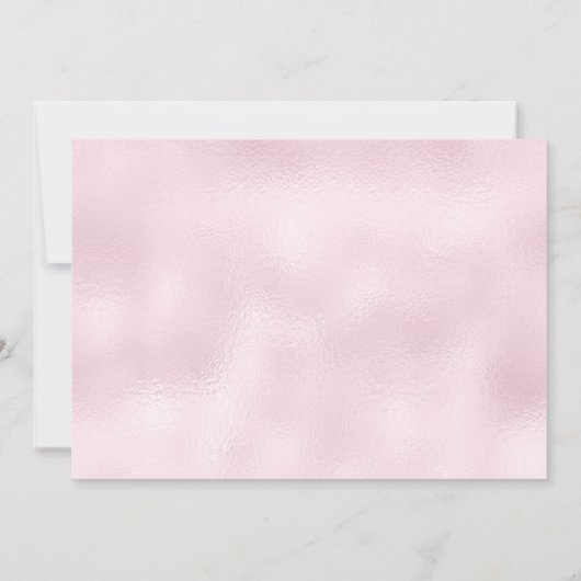 Glamour Diamonds Pink Glitzer VIP Party Einladung (Rückseite)