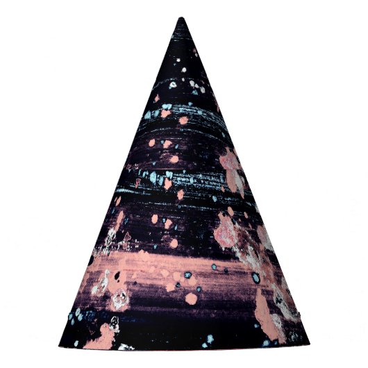 Glamour Dunkelgrau Pink Spotlight Partyhütchen (Vorderseite)