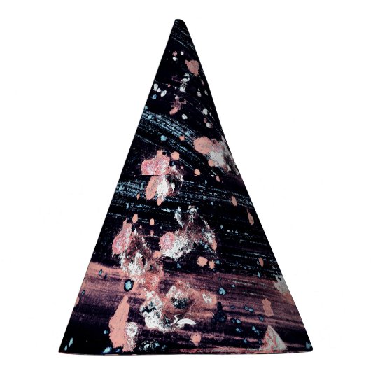 Glamour Dunkelgrau Pink Spotlight Partyhütchen (Rechts)