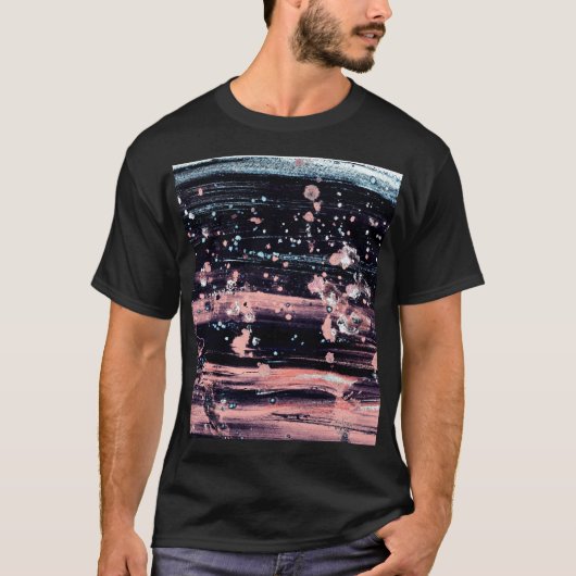 Glamour Dunkelgrau Pink Spotlight T-Shirt (Vorderseite)