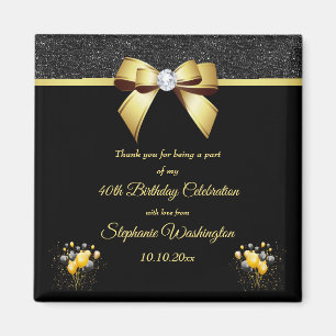 Glamour Elegance Geburtstag Vielen Dank für Ihre U Magnet