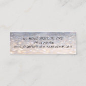 Glamour Elegant Bokeh Mini Visitenkarte (Rückseite)