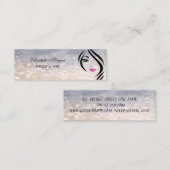 Glamour Elegant Bokeh Mini Visitenkarte (Vorne/Hinten)