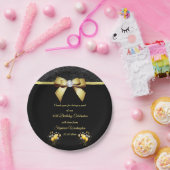 Glamour Elegant Geburtstag Pappteller (Party)