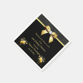 Glamour Elegant Geburtstag Serviette (Ecke)