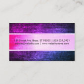 Glamour Elegant Texture Visitenkarte (Rückseite)