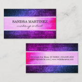 Glamour Elegant Texture Visitenkarte (Vorne/Hinten)