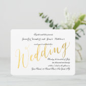 Glamour | Elegante Einladungen für Hochzeiten (Stehend Vorderseite)