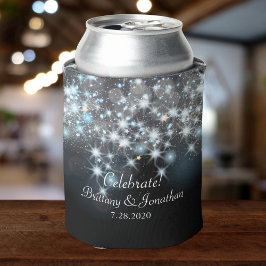 Glamour Elegante Wedding Glitzer Sparkle Lights Dosenkühler