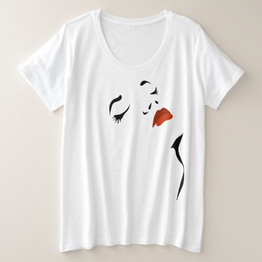 Glamour Face T - Shirt (Design vorne)