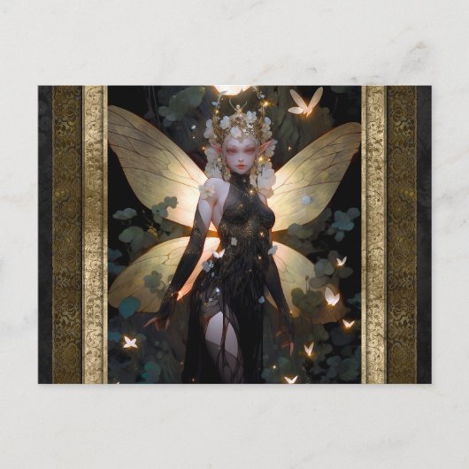 Glamour Fail Girl Fantasy Kunst Postkarte (Vorderseite)