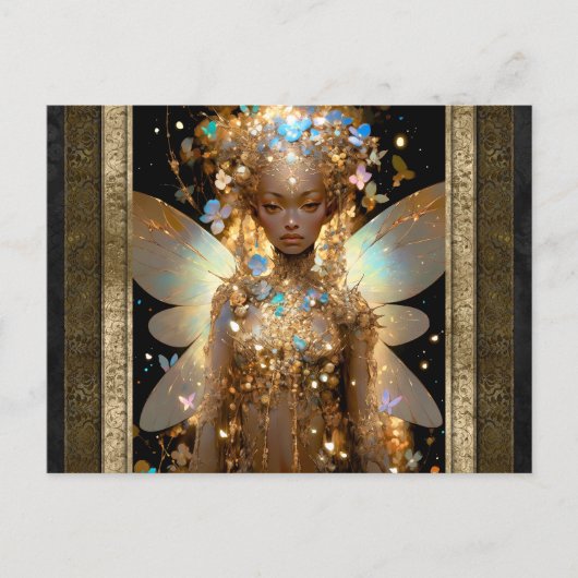 Glamour Fail Girl Fantasy Kunst Postkarte (Vorderseite)