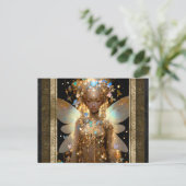 Glamour Fail Girl Fantasy Kunst Postkarte (Stehend Vorderseite)